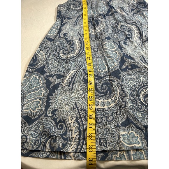 Lauren Ralph Lauren Women’s Blue Paisley Sleeveless Dress Size Small - Picture 7 of 7